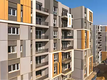 Apartments For sale in HAP Town Compound - Hassan Allam, Compounds in El Mostakbal City, 137 sqm