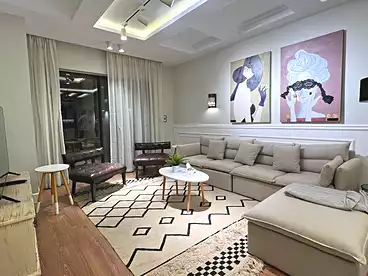 Apartment with Garden For rent in Lake View Residence - El Hazek, Compounds in New Cairo, 122 sqm